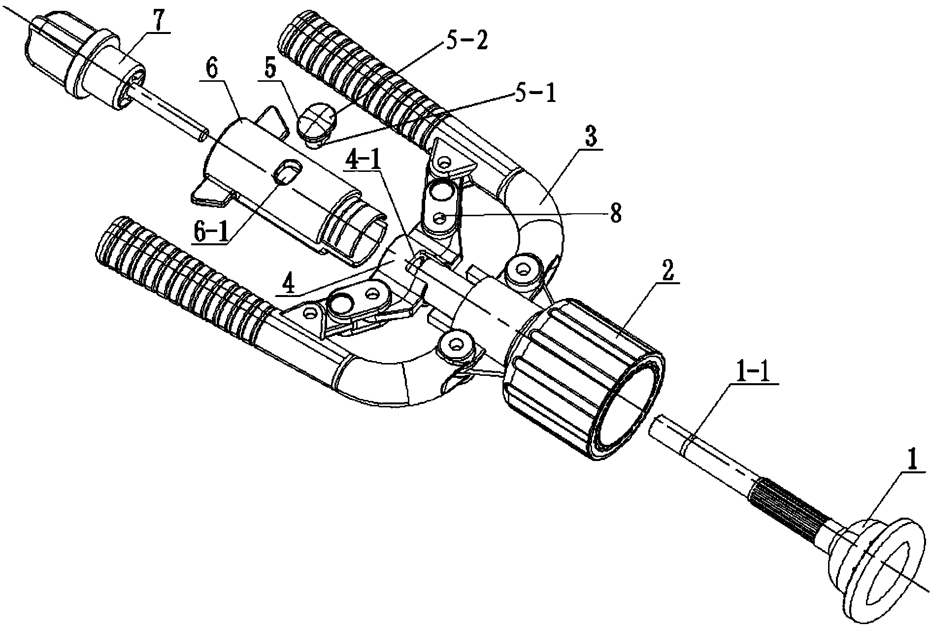 Safety device of one-step foreskin circumcision anastomat