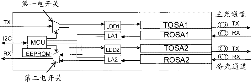Optical module and method for protecting optical layer