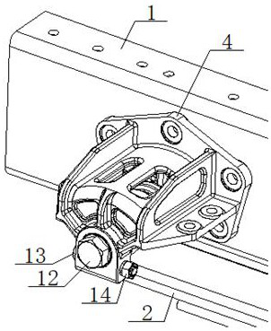 An automobile leaf spring suspension system with integrated brake air cylinder