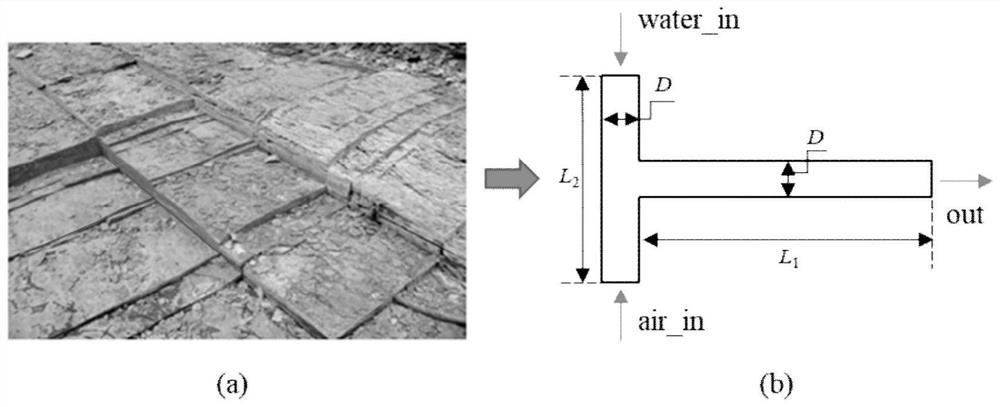 Method for simulating gas-liquid two-phase seepage characteristics in shale natural fractures
