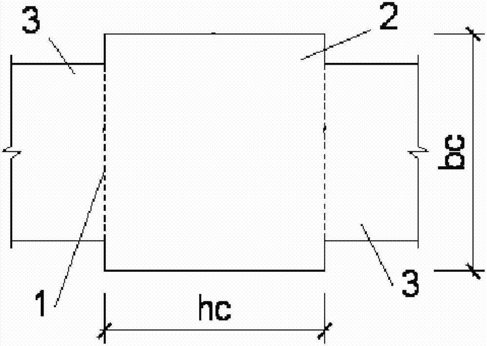 Reinforced concrete frame joint with vertical tie bar