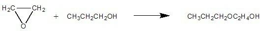 Method for preparing ethylene glycol monopropyl ether