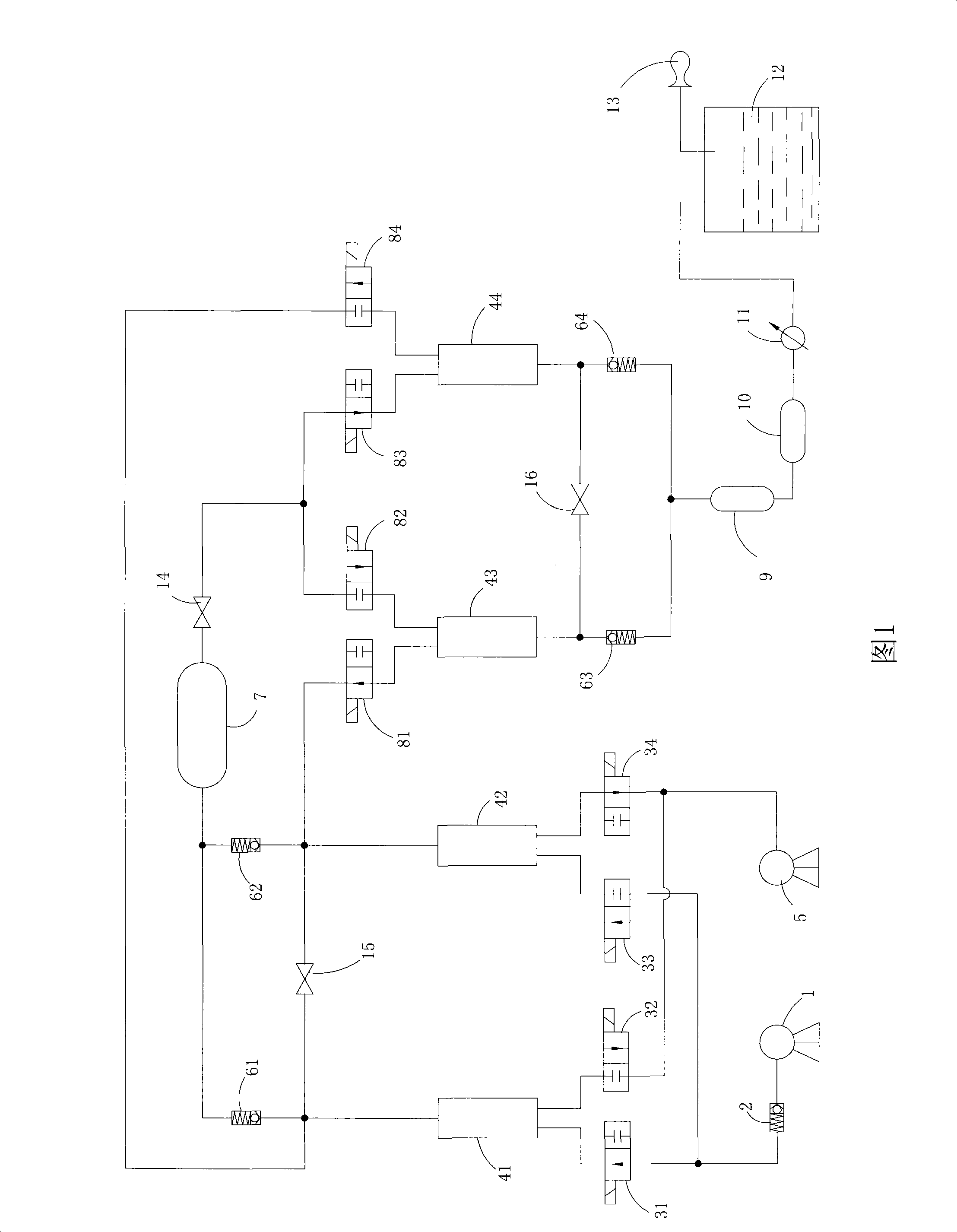 Double-stage oxygen making system