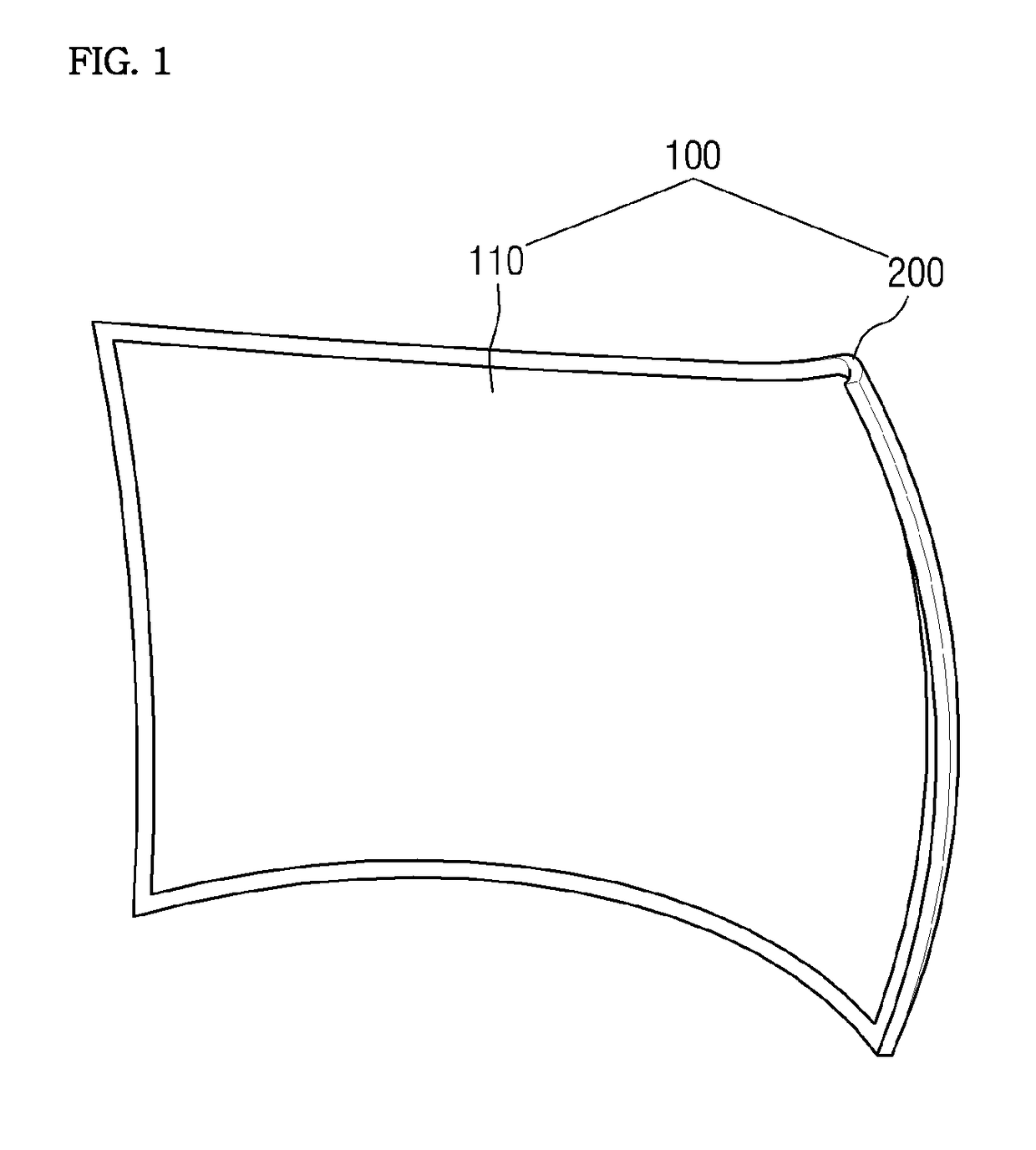 Curved display device