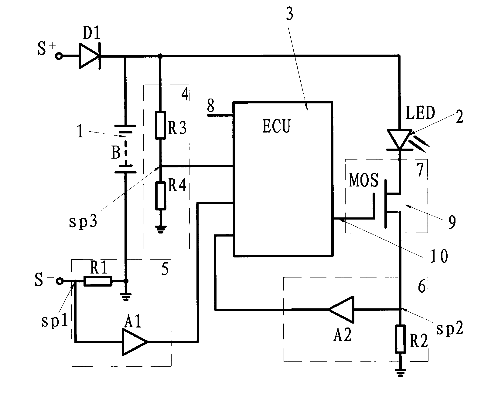 Storage-battery-powered lighting controller capable of making ends meet