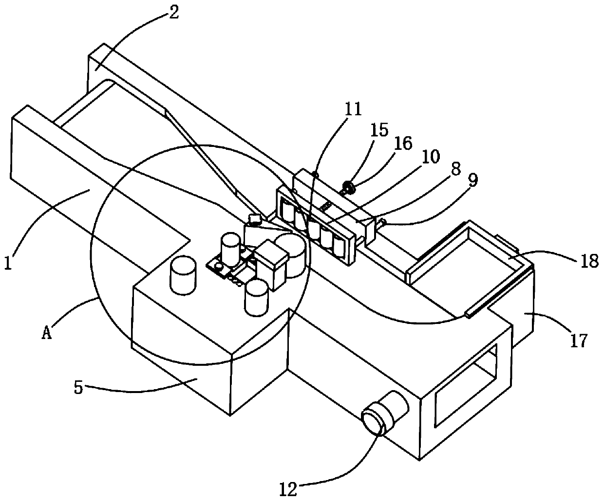 Bubble water toy production conveying device with labeling mechanism