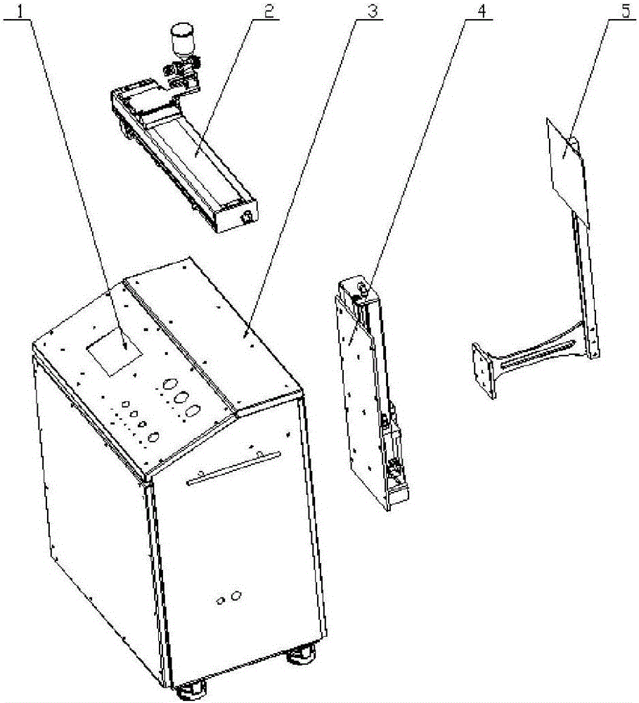 Full-automatic spraying template device