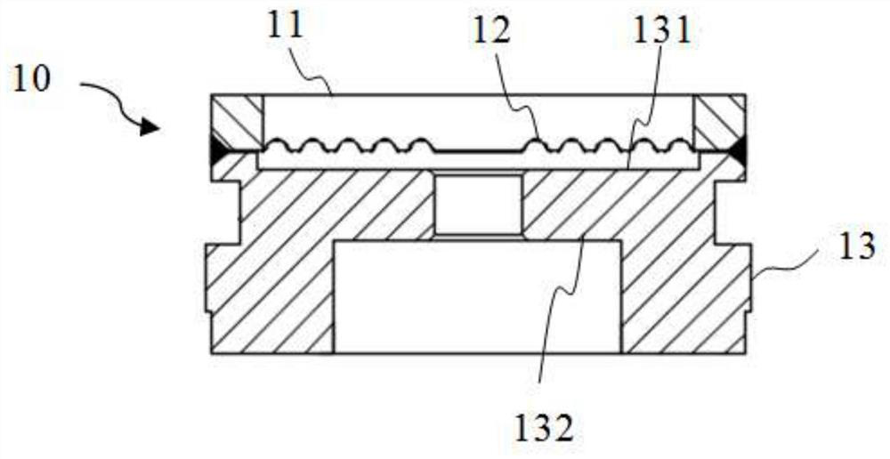 MEMS pressure sensor oil-filled core body and packaging method thereof