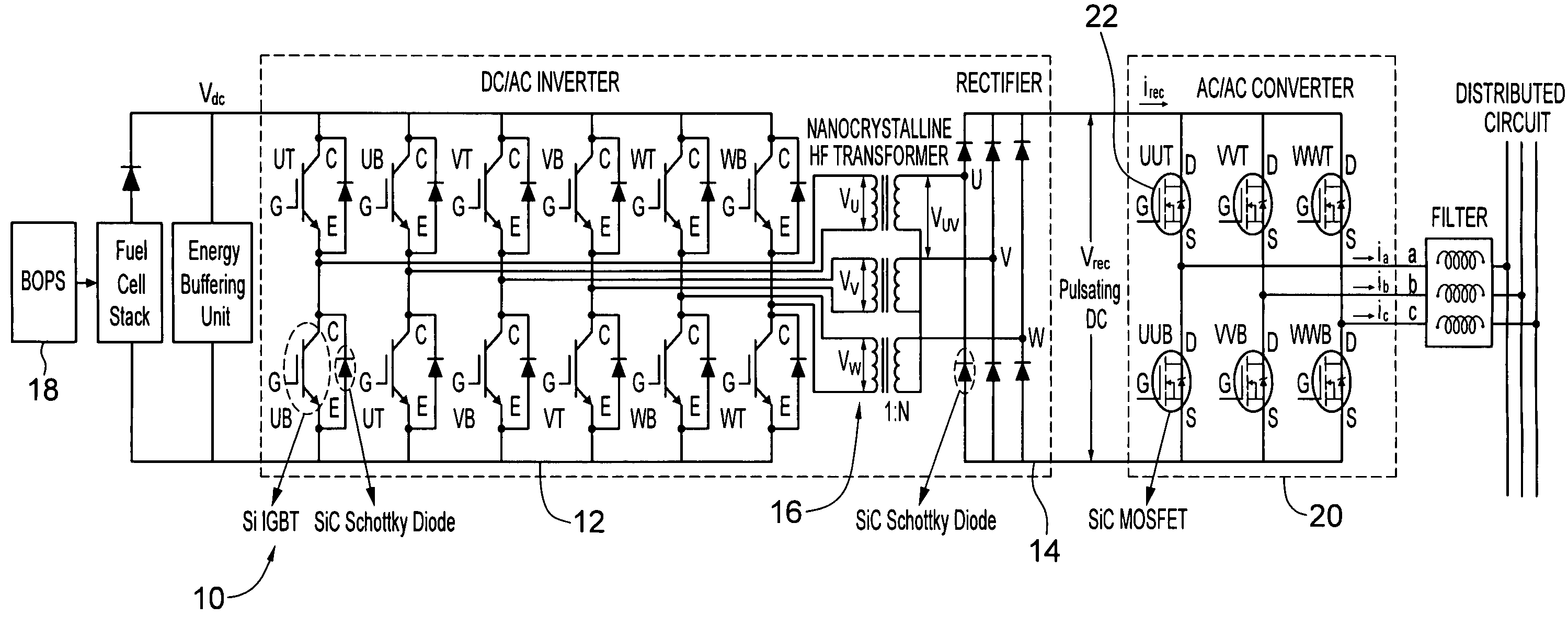 Multiphase converter apparatus and method