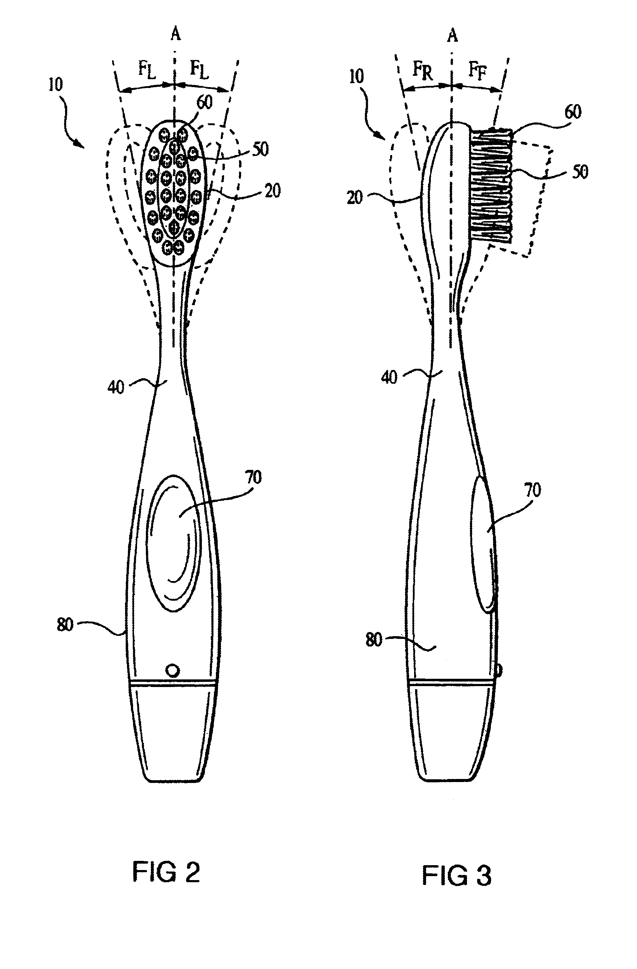 Electric toothbrushes having flexible necks