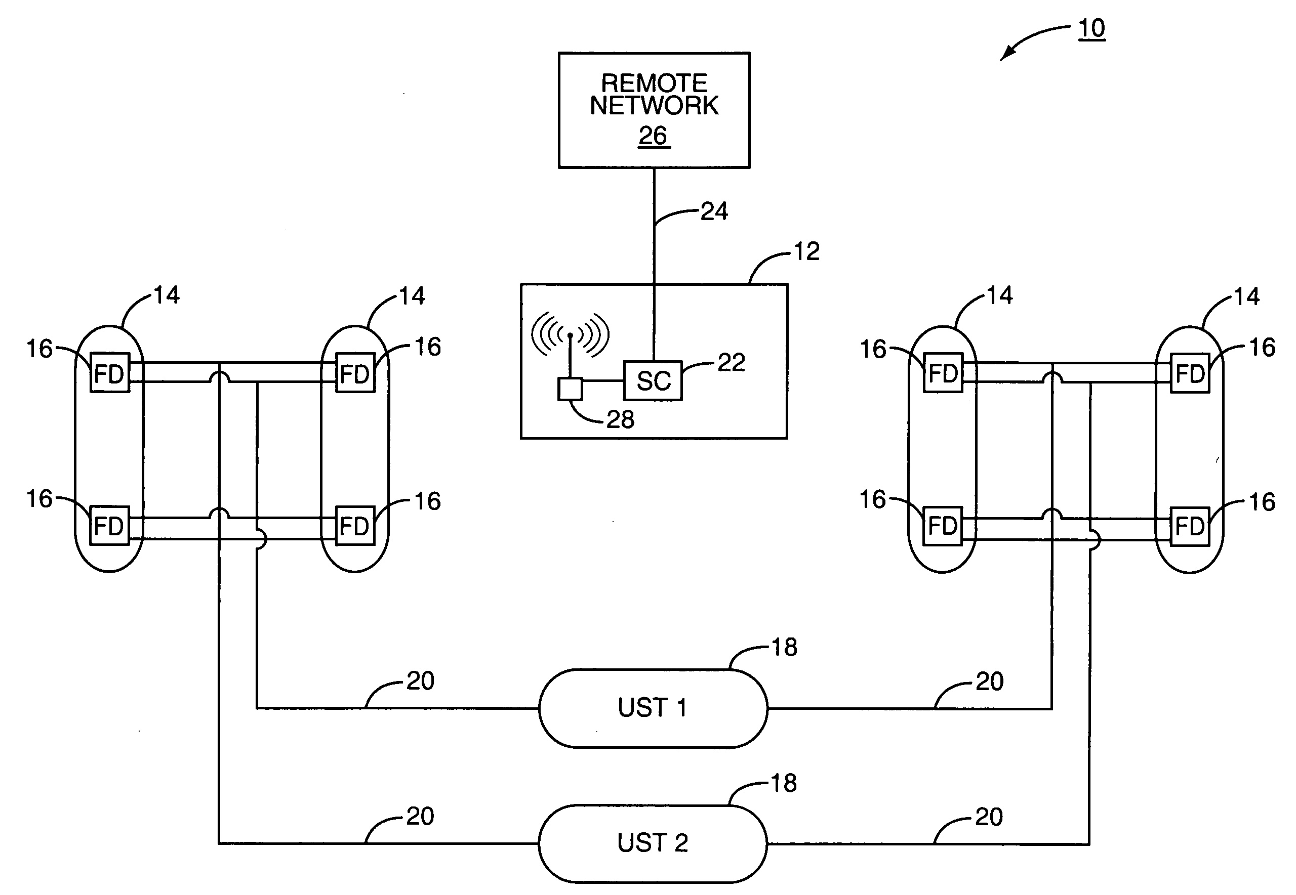 Wireless probe system and method for a fueling environment