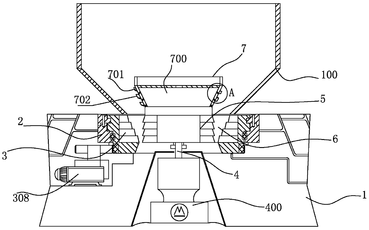 Stone crushing device