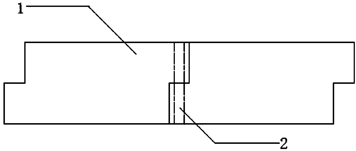 Assembled road surface slab for paving curved road