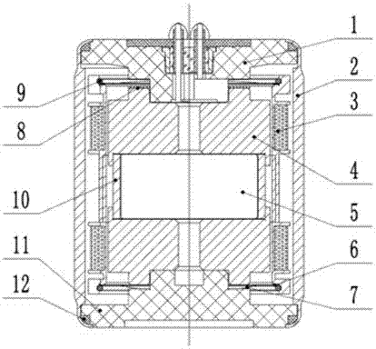 Speed type magnetoelectric high-sensitivity seismic geophone