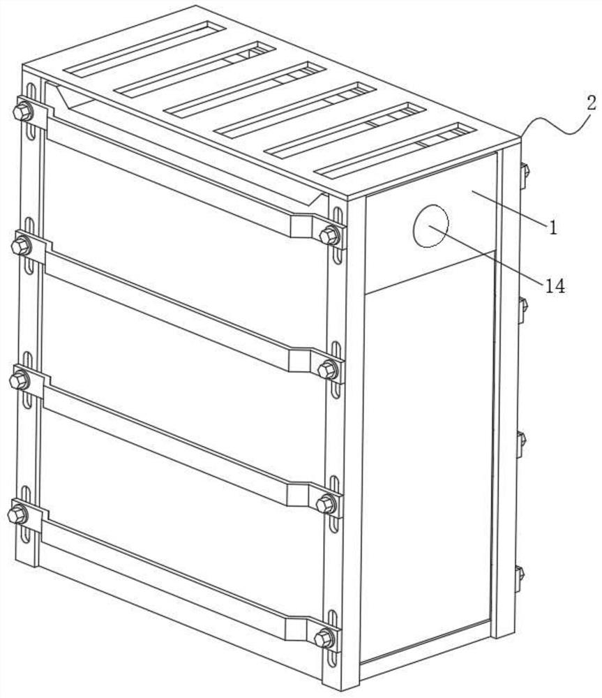 Reinforced computer case with filter screen dust cleaning function