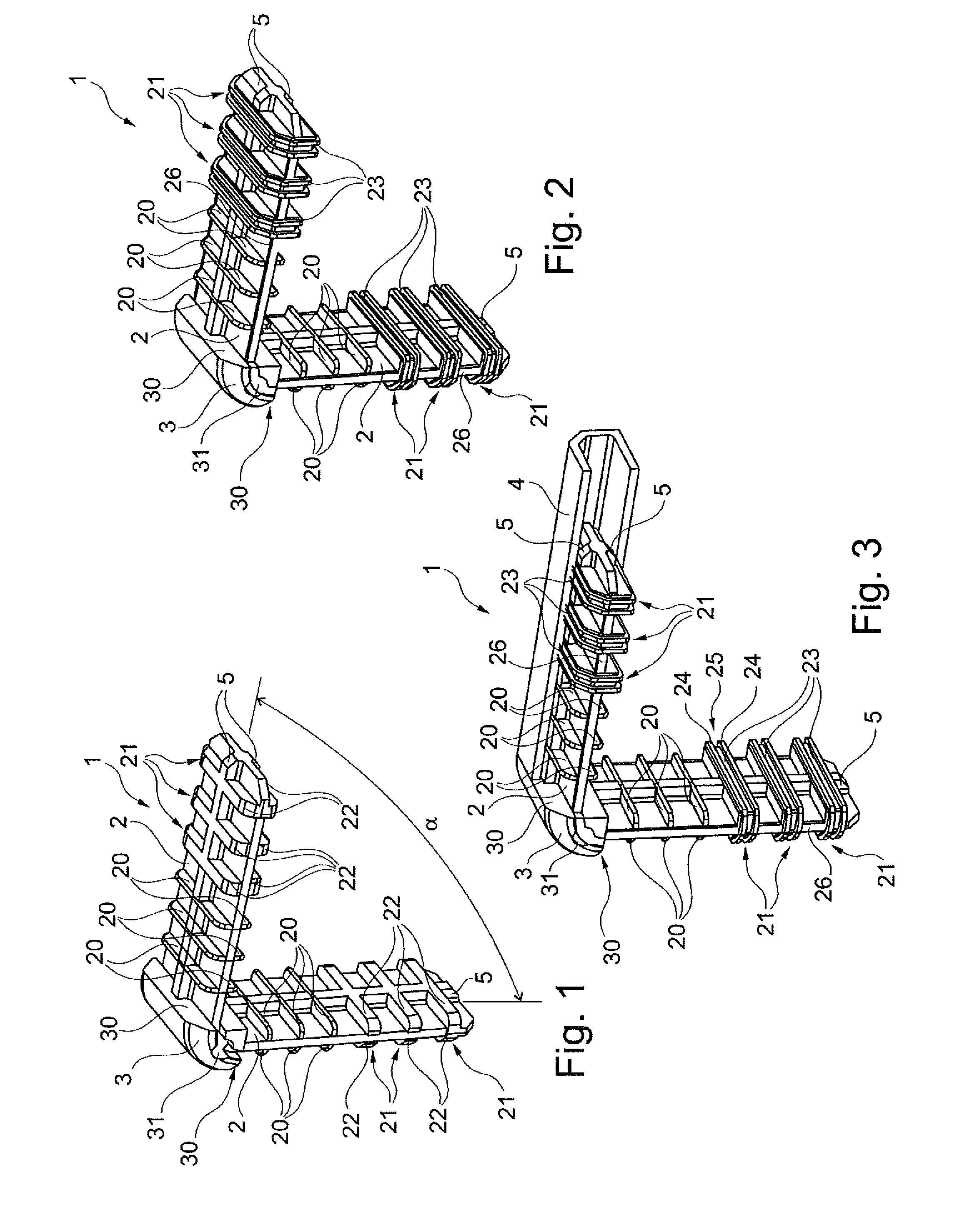 Connector for hollow portions of profile member(s), particularly for double-pane window frames