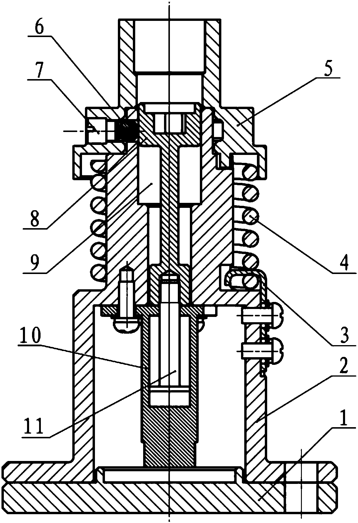 A civil aircraft jettison separation mechanism