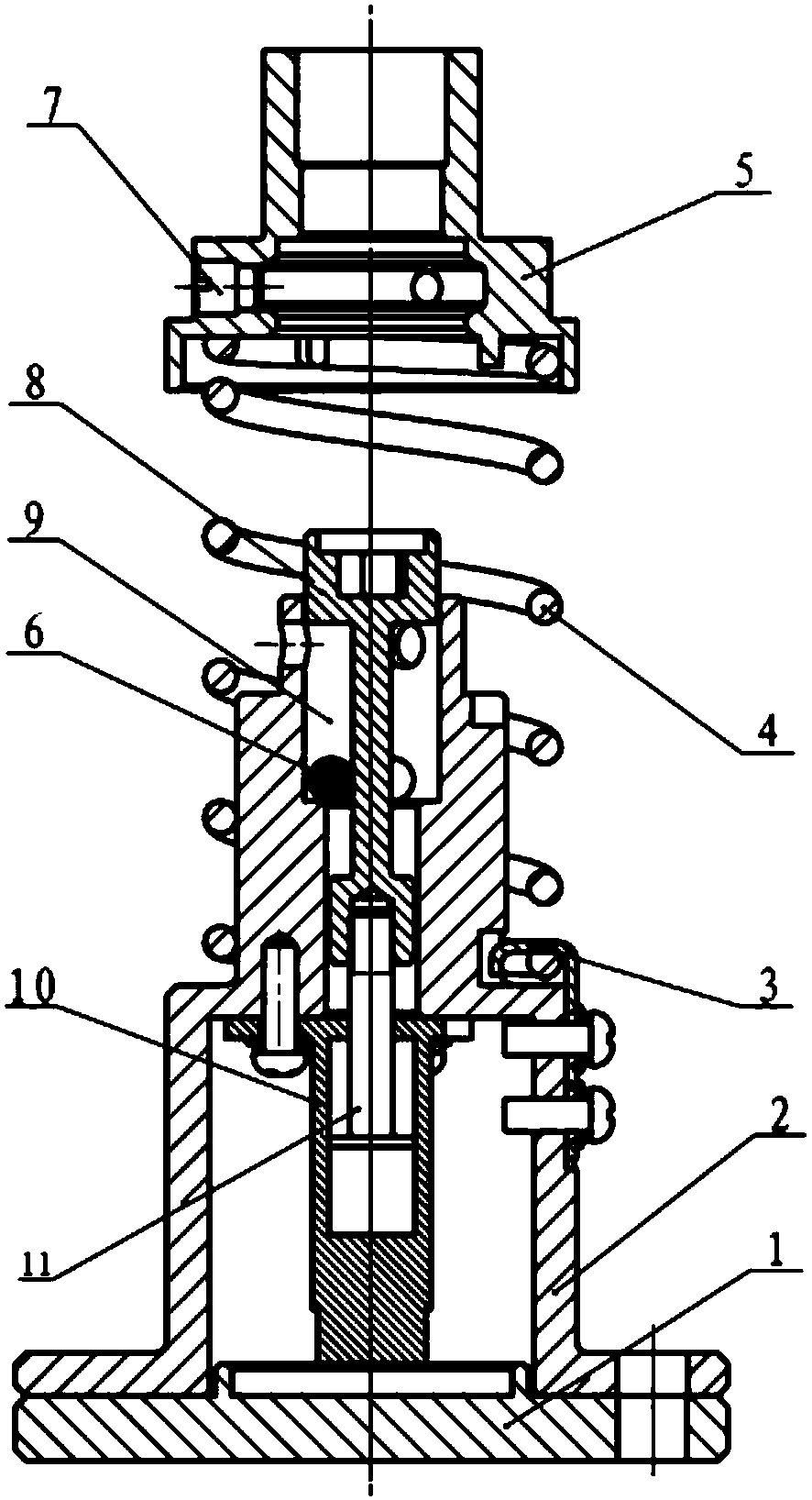 A civil aircraft jettison separation mechanism