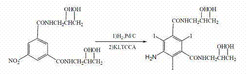 Improved preparation process of 5- amino-N,N'-bis(2,3-dihydroxypropyl)-2,4,6-triiodo-1,3-benzene dicarboxamide