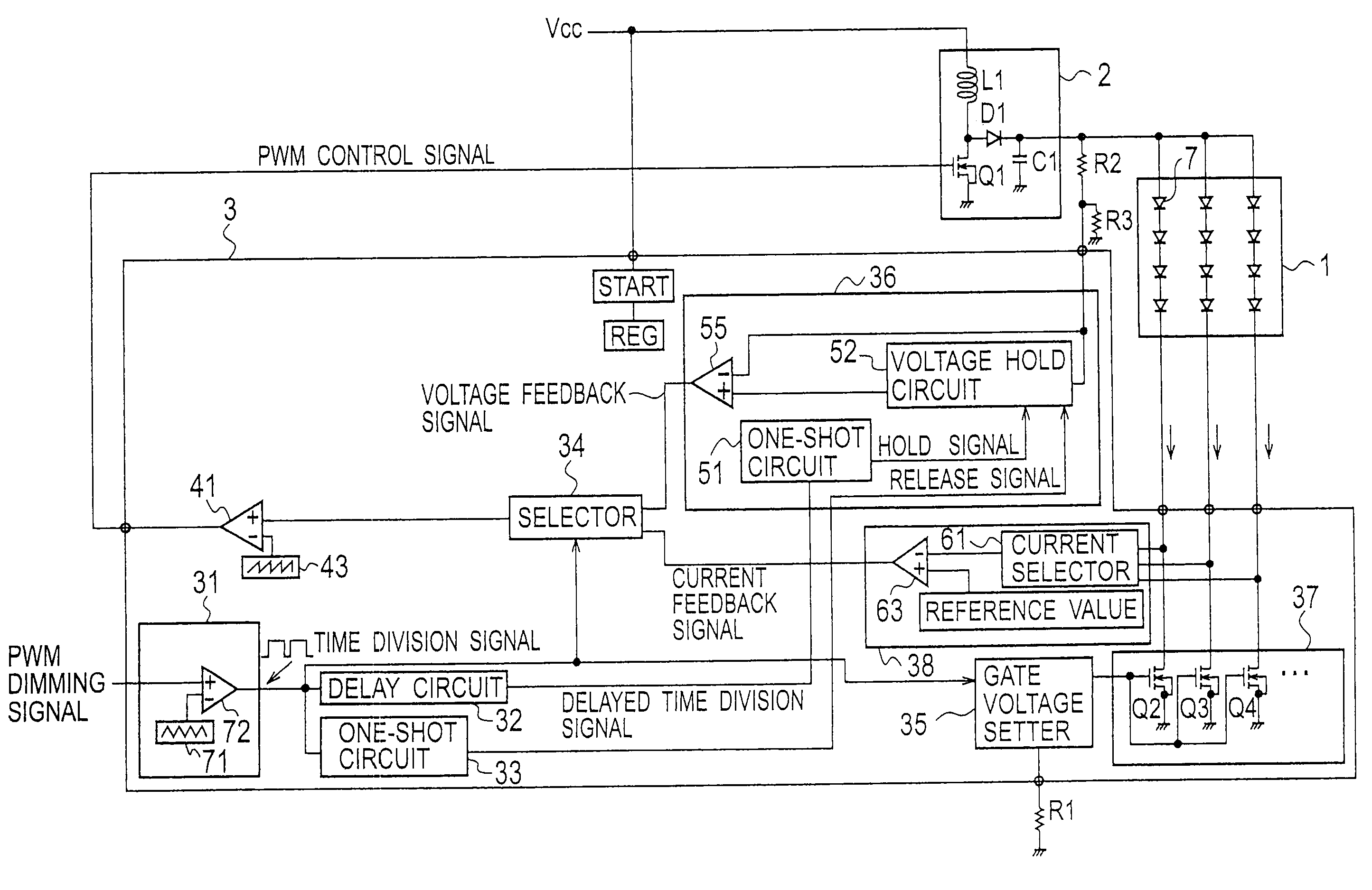 Apparatus for lighting leds