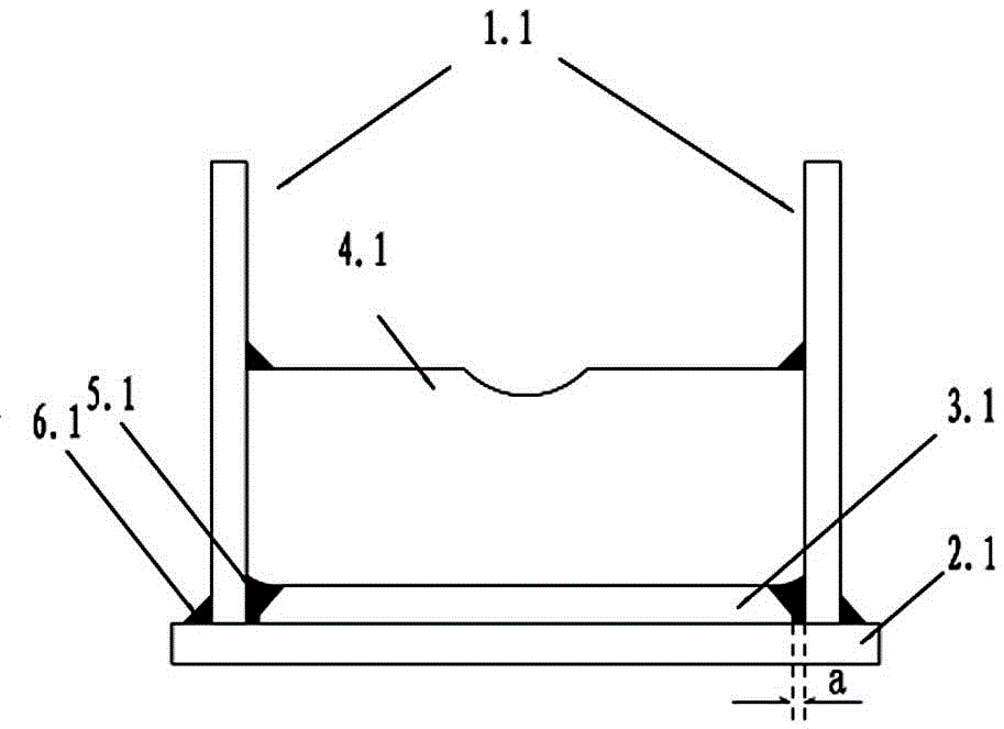 Welding method of column socket of hydraulic support base