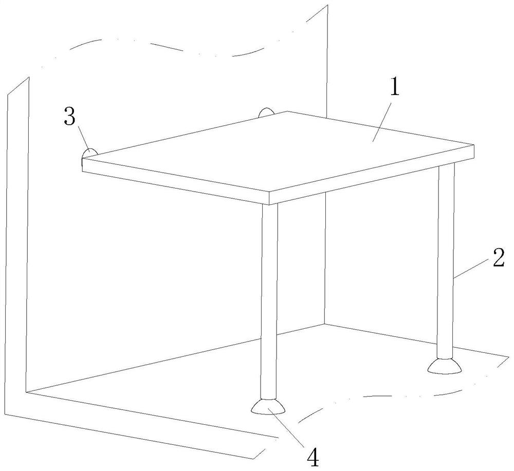 Wall-mounted intelligent office table