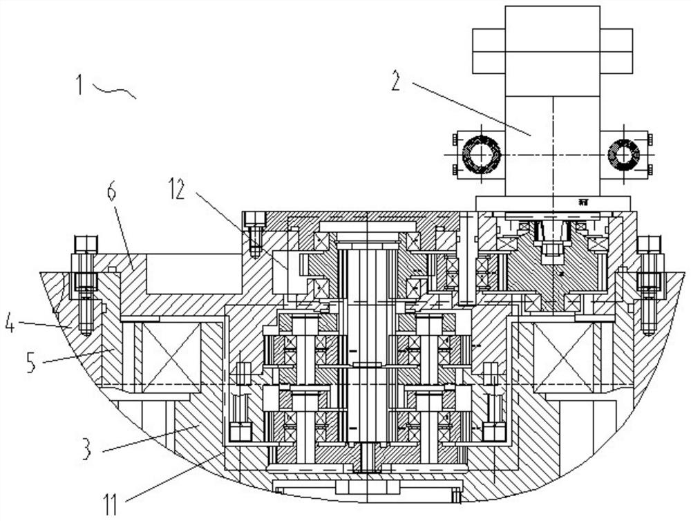 Internal-power-driven compact power system for high-speed-ratio pump