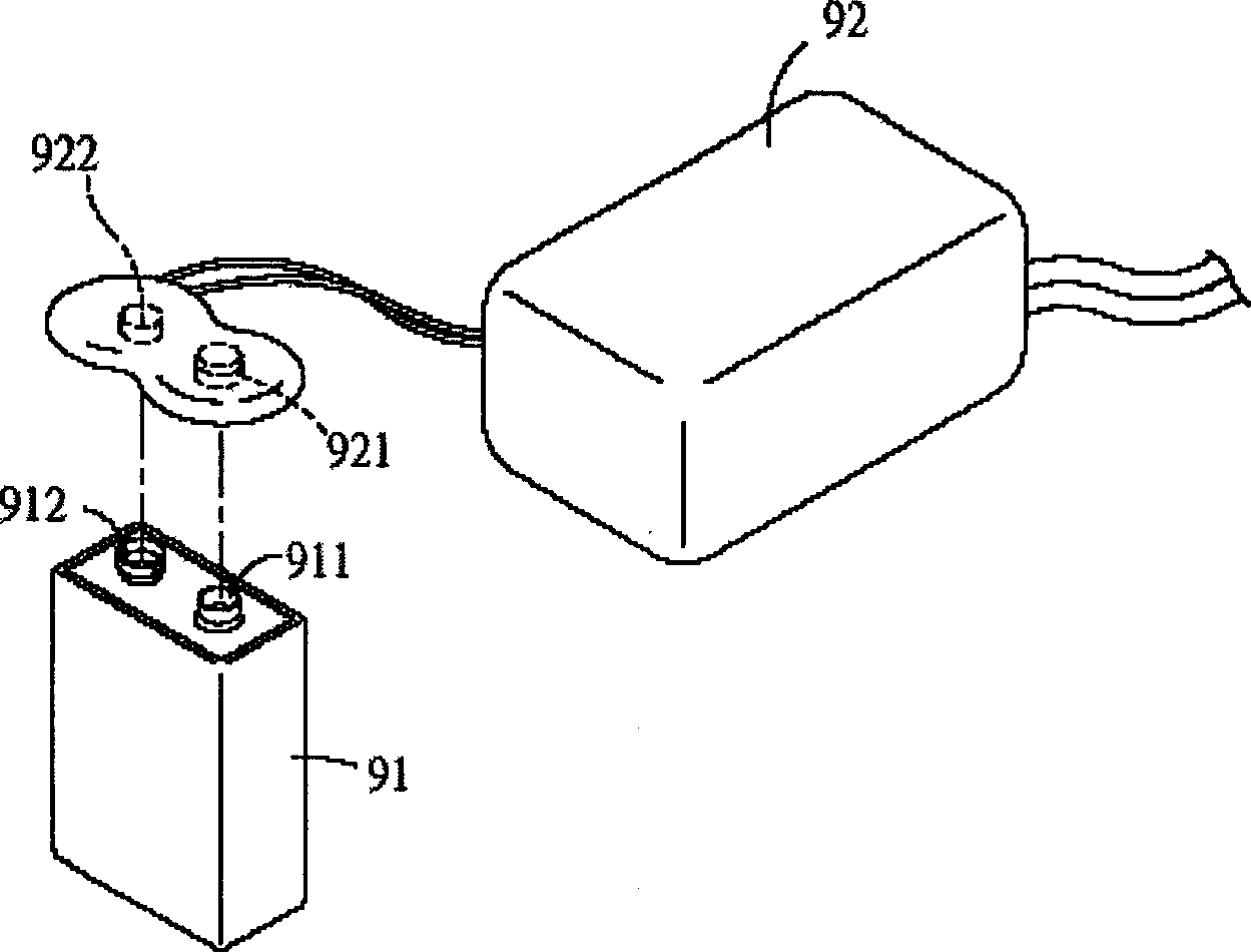 Isolation type charging system and use thereof