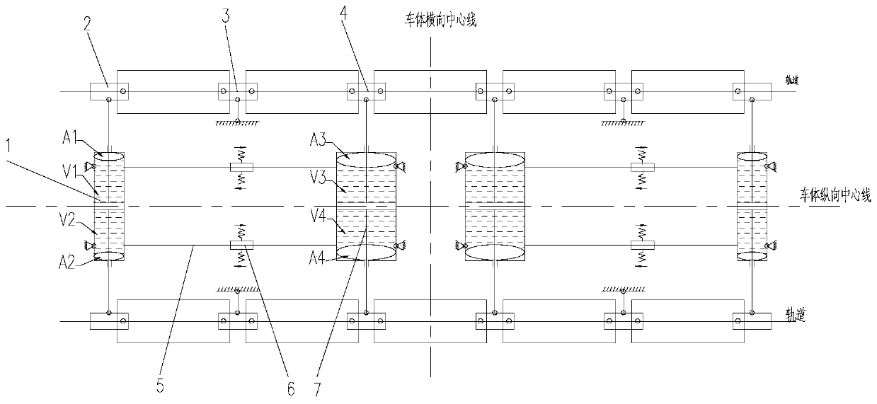 A maglev train and its hydraulic guiding device and guiding method