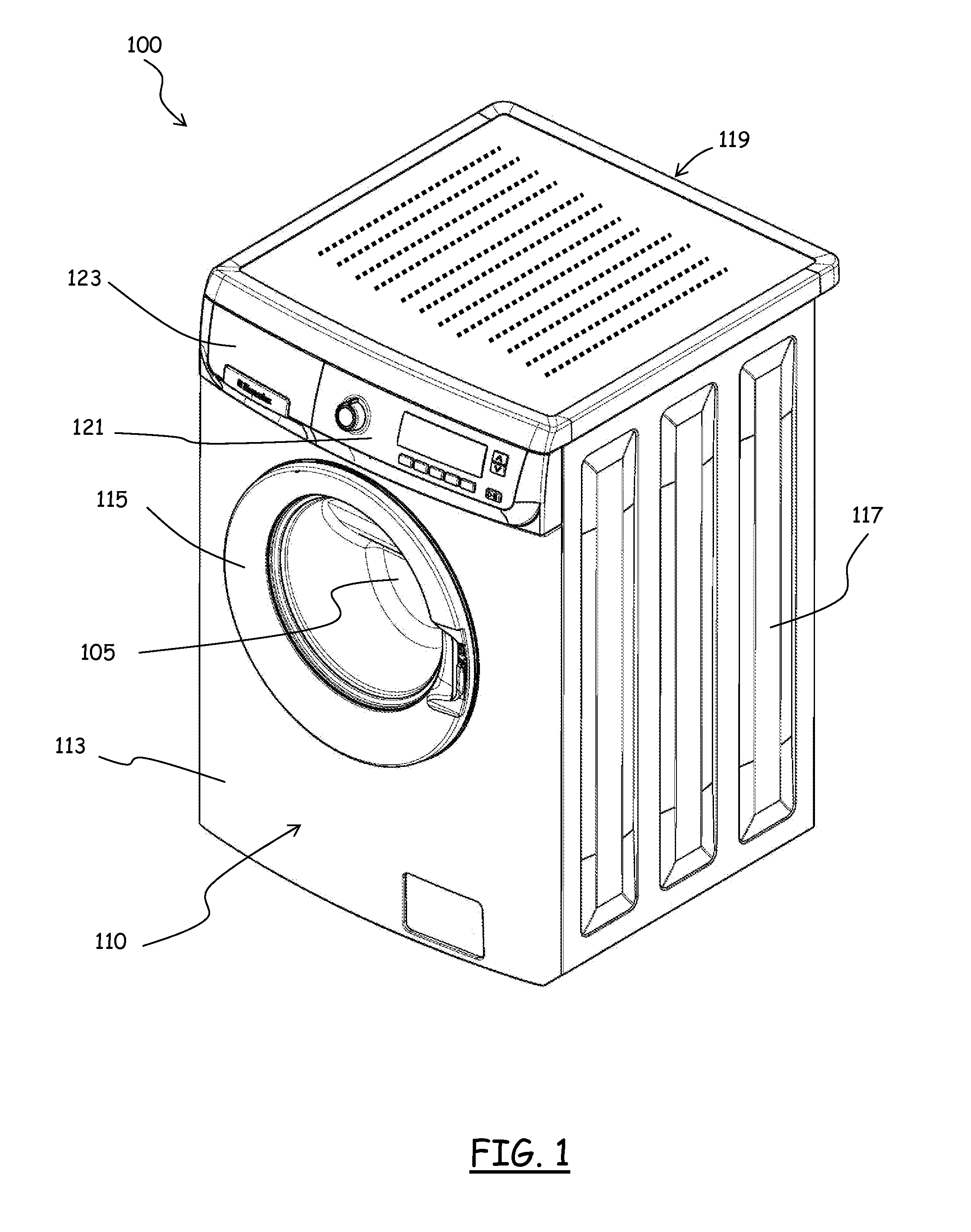 Appliance for drying laundry