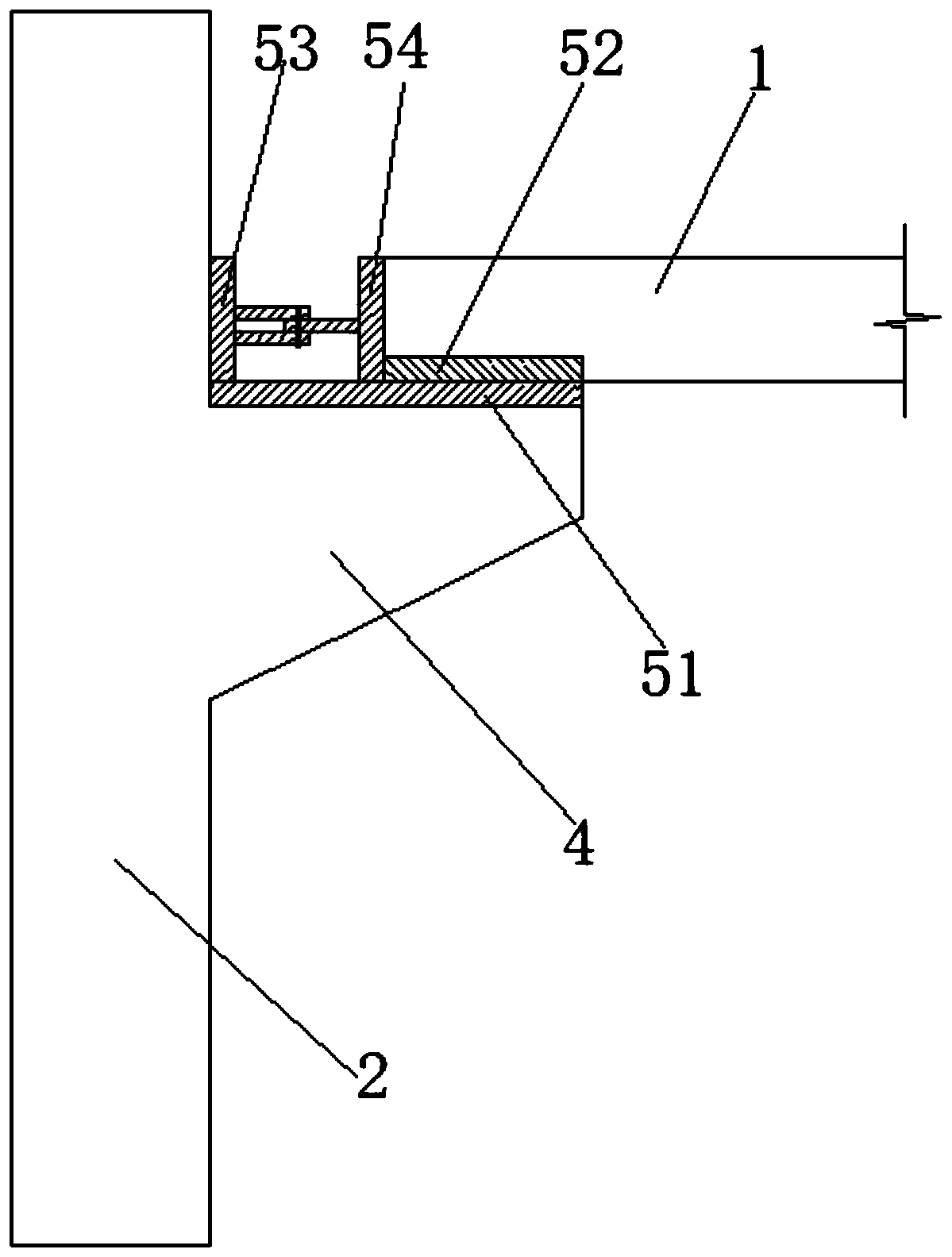 Shock insulation structure for separating upper story and lower story in two-story station