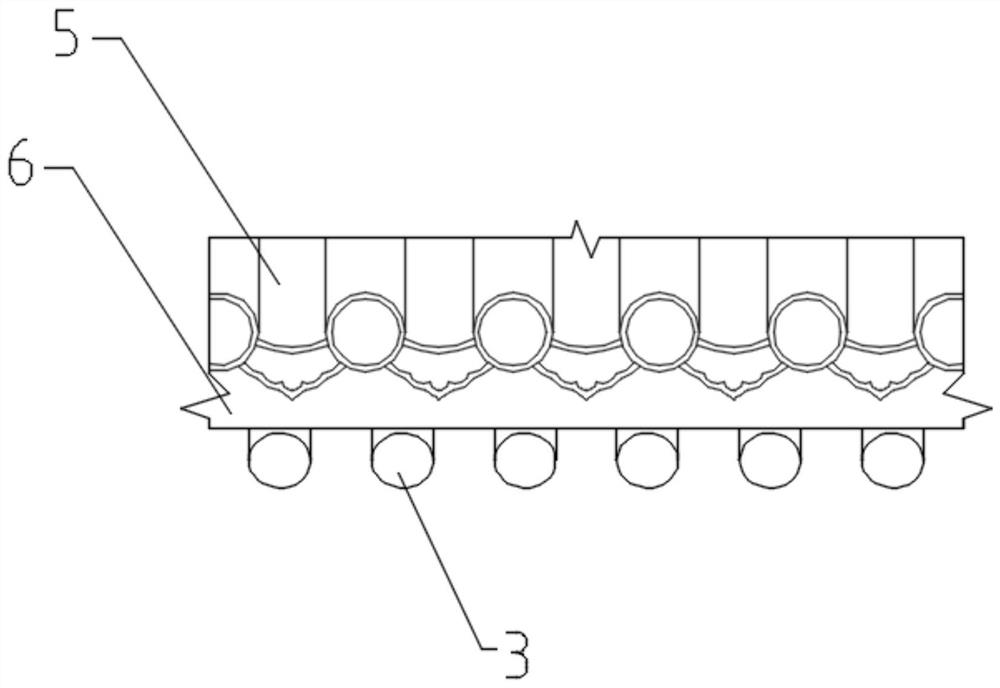 Pseudo-classic architecture concrete large eave modeling structure and construction method thereof