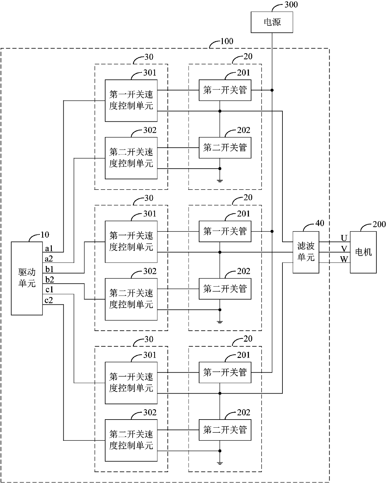 Steering gear and motor driving circuit thereof