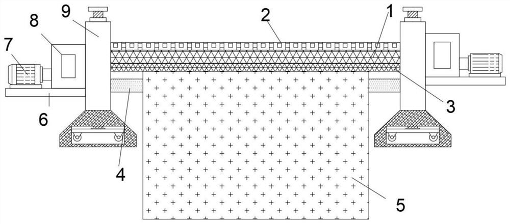 Layered stripping and recycling device for photovoltaic module