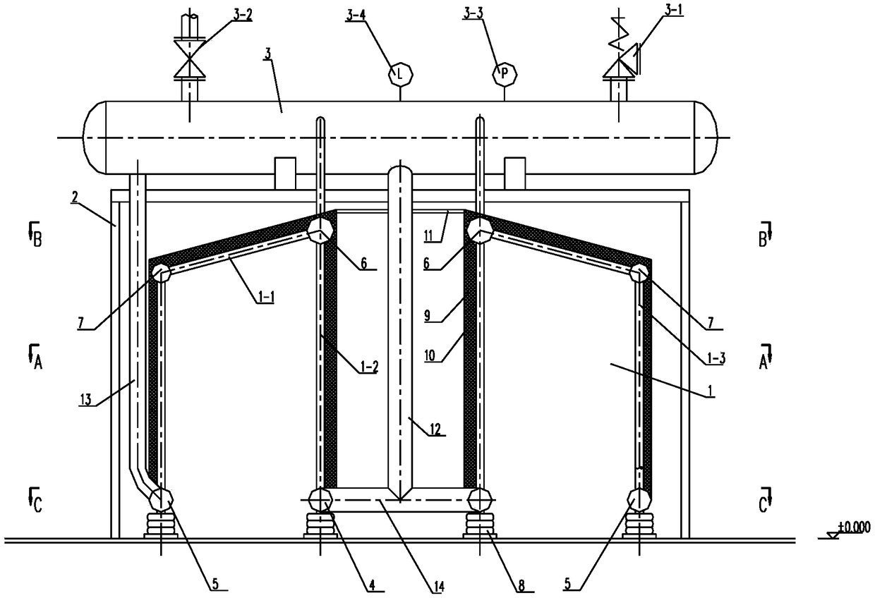 Waste heat recycling chamber for recycling waste heat of fused magnesium melting lump