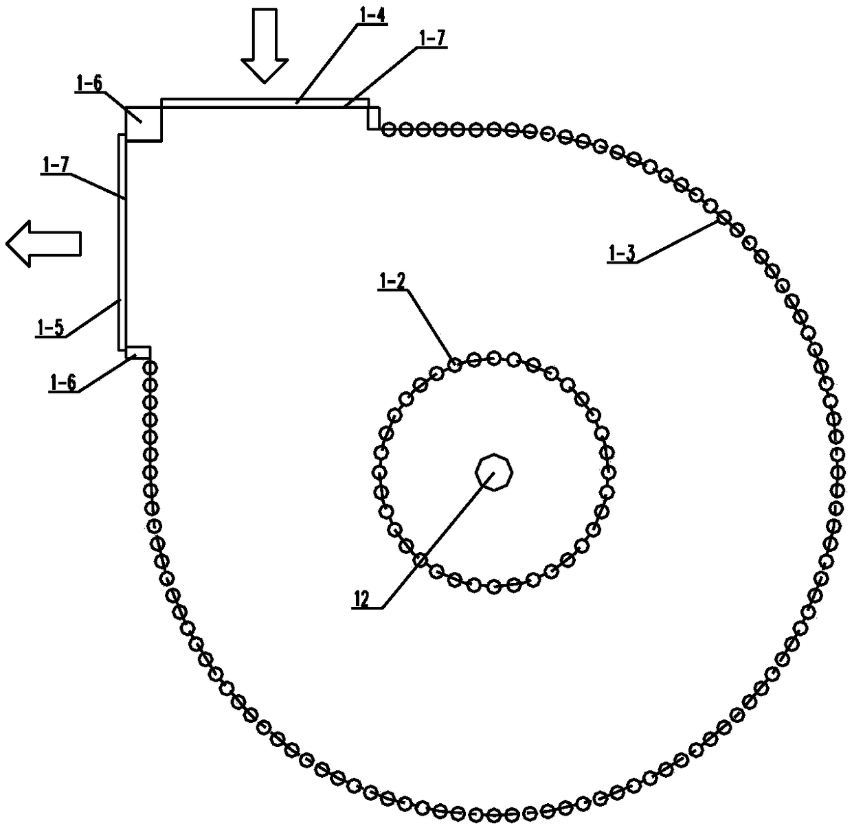 Waste heat recycling chamber for recycling waste heat of fused magnesium melting lump