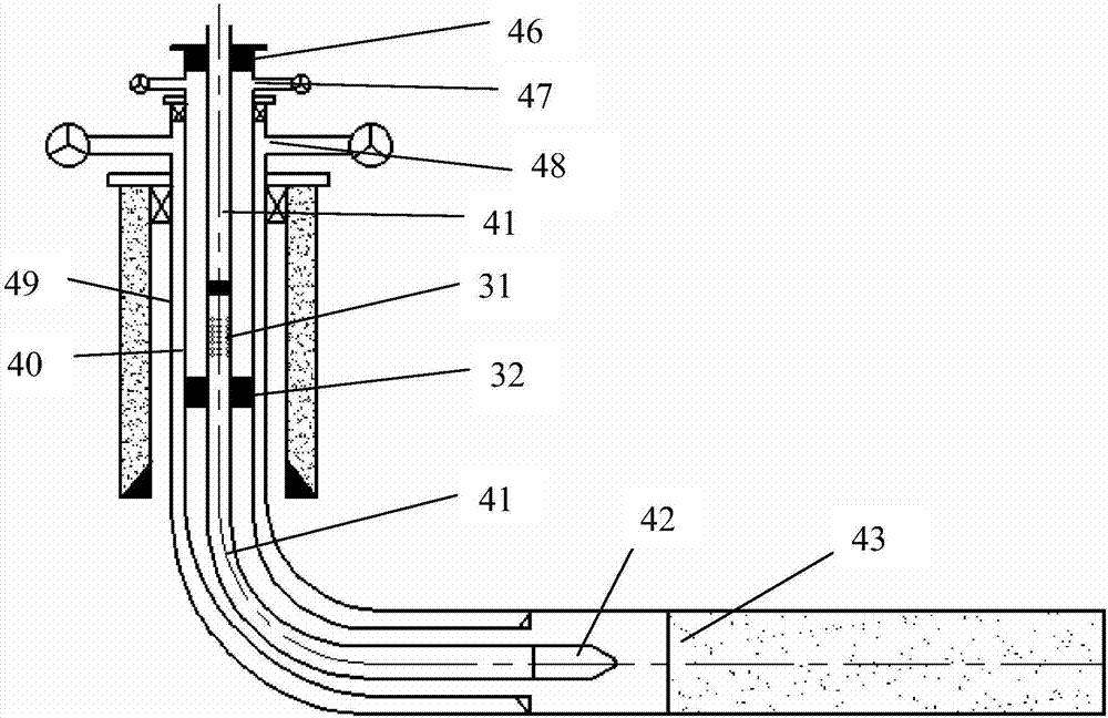 Continuous coalbed methane sand clean-out pipe series and sand clean-out method thereof