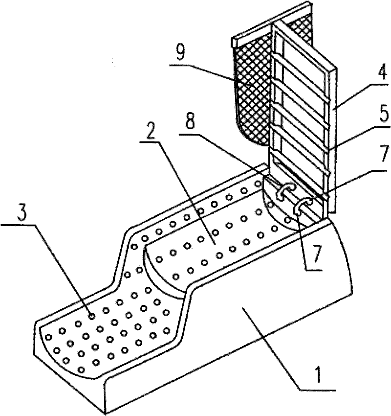 Water squeezing device of mop