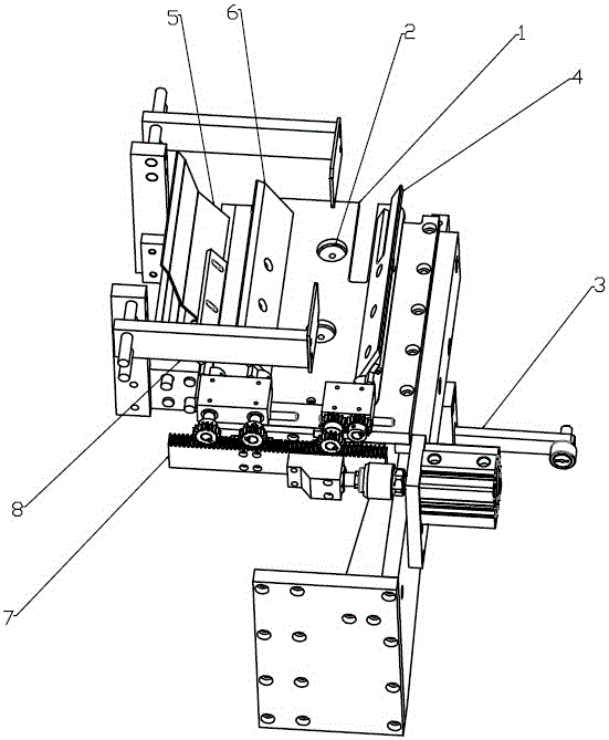 A bag-removing and folding mechanism of a flat-bottomed bag forming machine