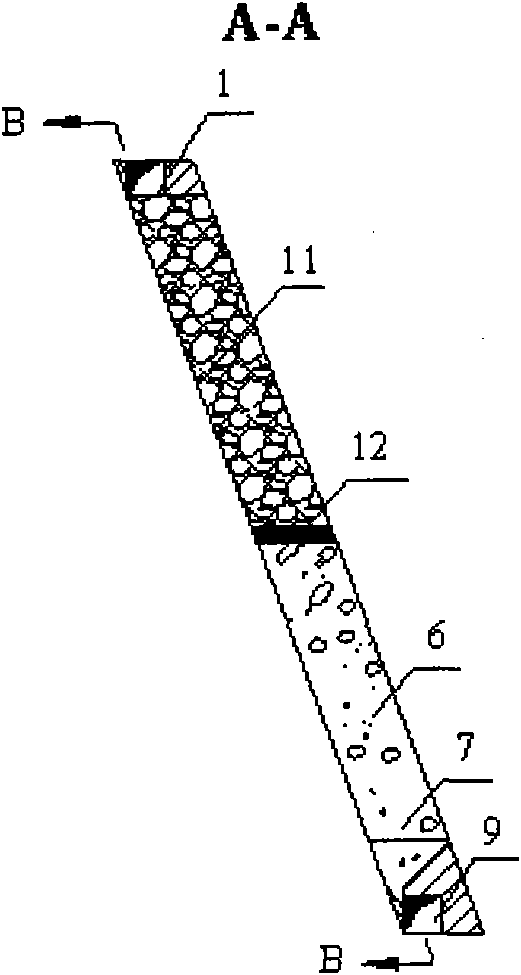 Great ore drawing simultaneous filling non-top column shrinkage mining method