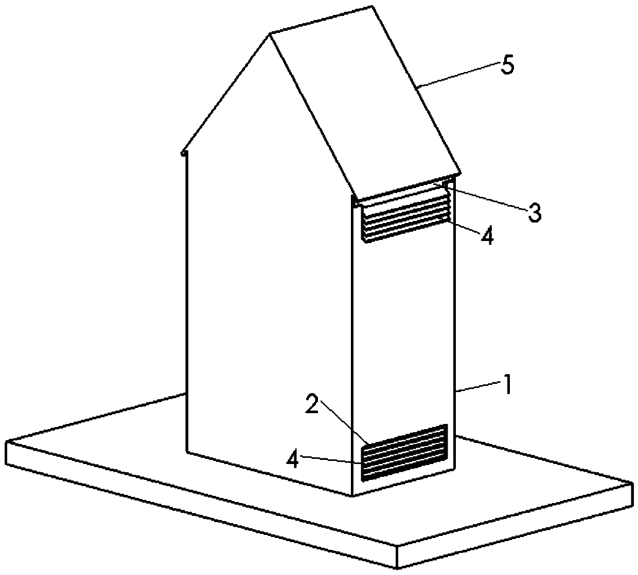 No-power outdoor power facility anti-exposure device