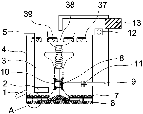 Purifying equipment suitable for cultivating soft-shelled turtles