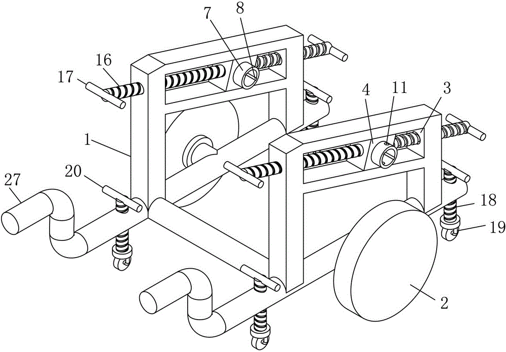 Power wire pay-off device