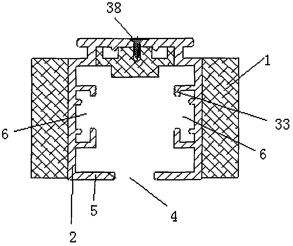 A vertical curtain opening and closing device