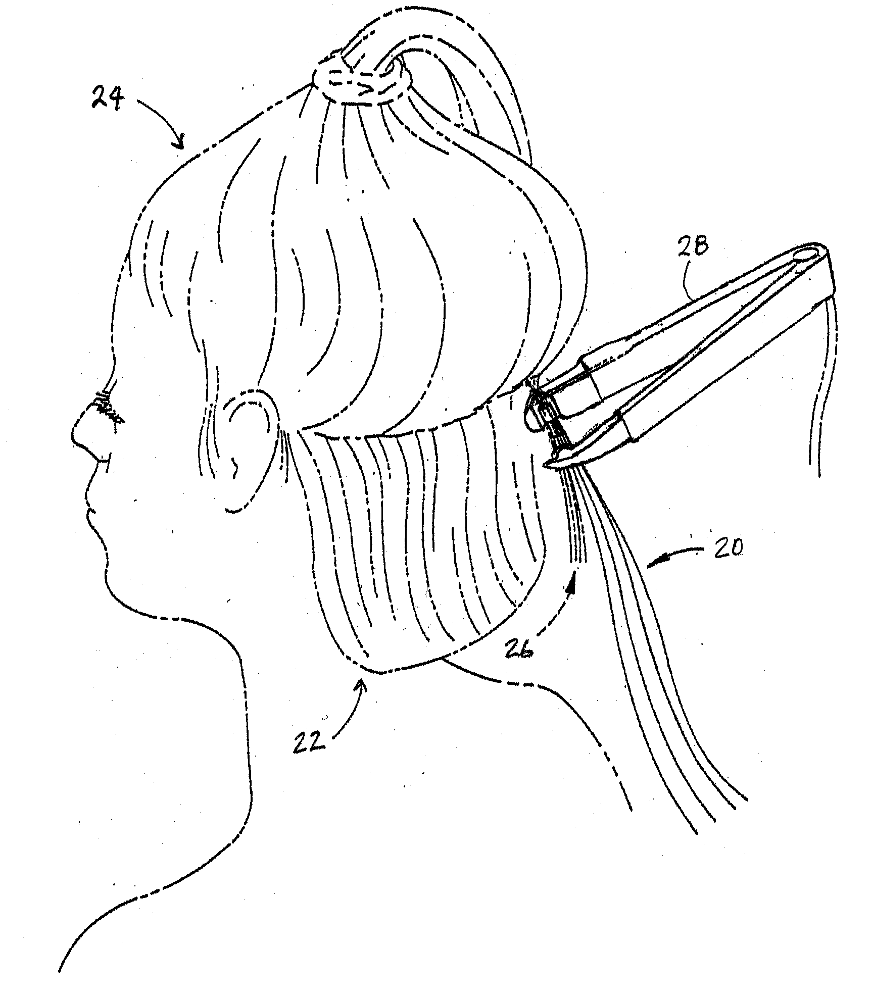 Method and apparatus for attaching supplemental hair to human hair