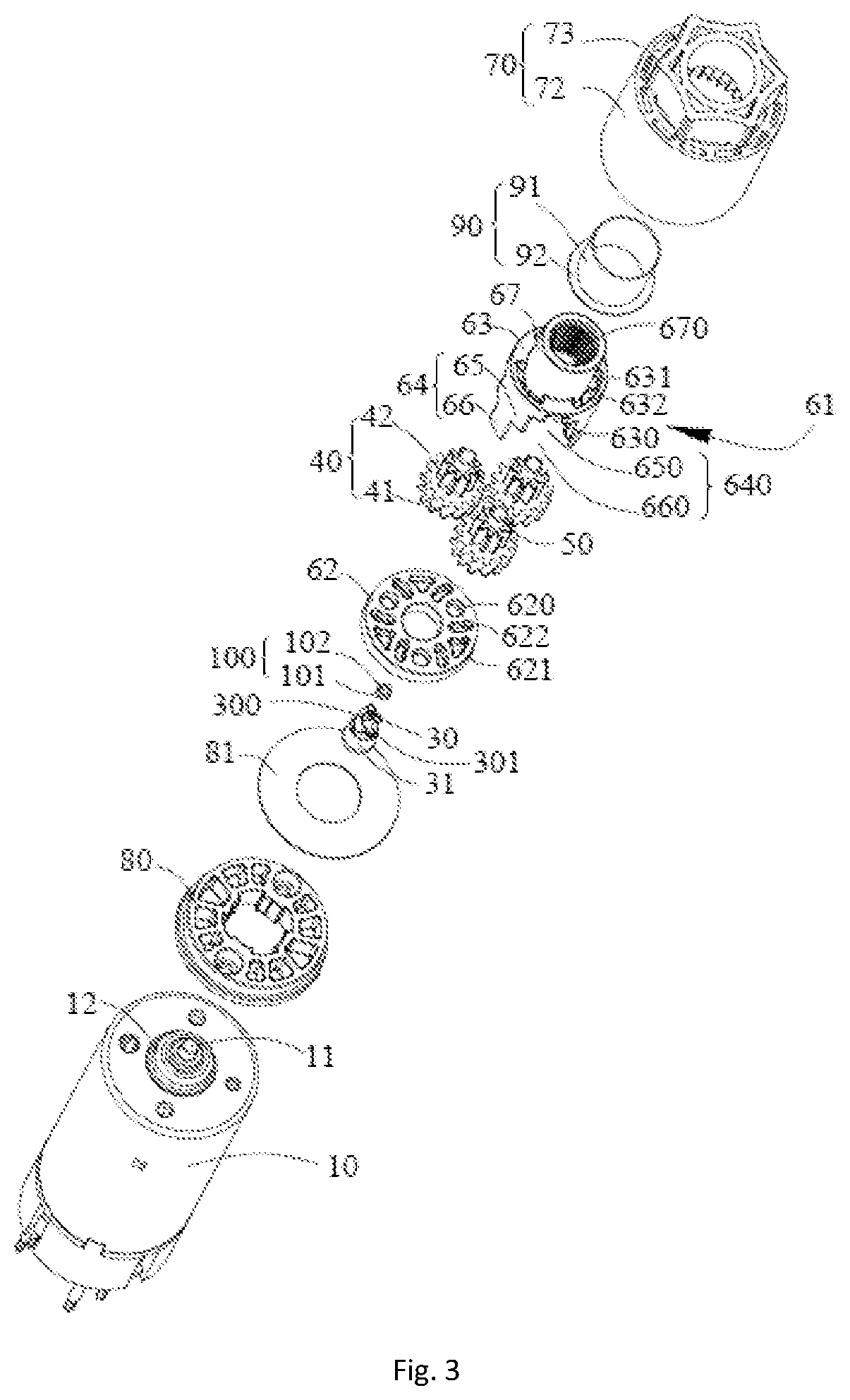 Gearbox and driving device using the same