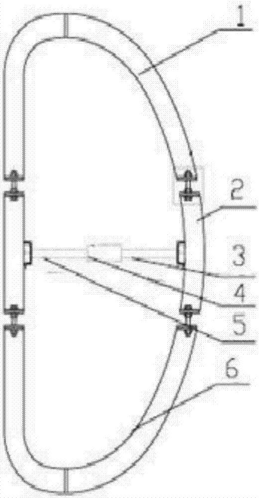 A method for processing the segment end face of a large-scale double-layer thin-walled D-shaped section vacuum chamber