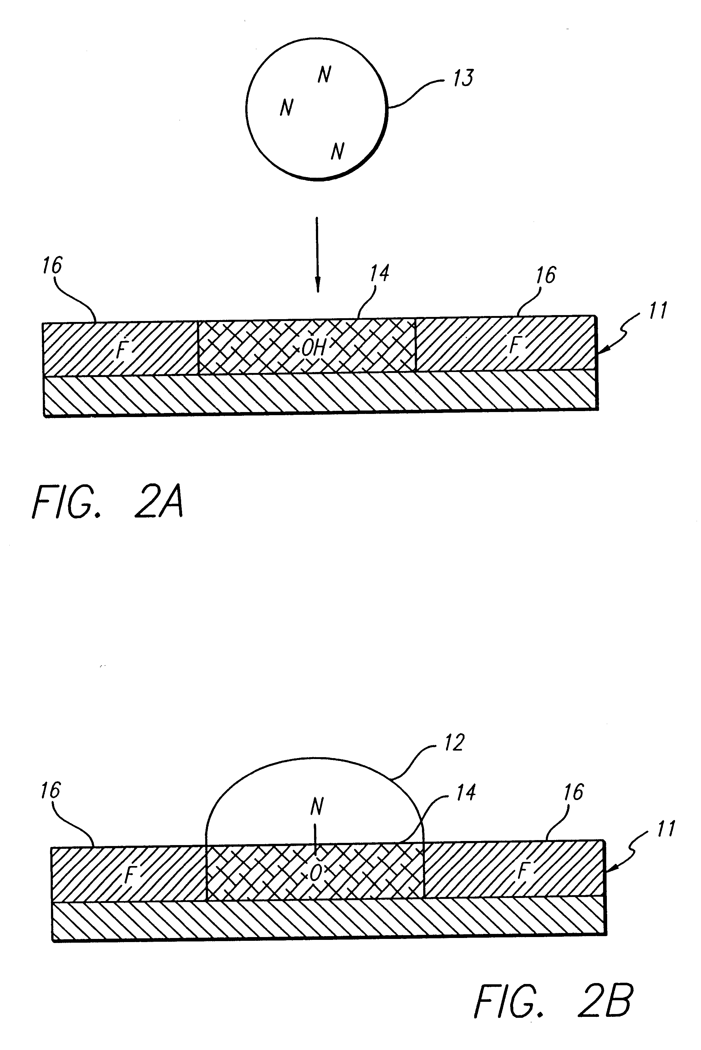 Method and composition for chemical synthesis on an open environment support surface using high boiling point organic solvents to control evaporation