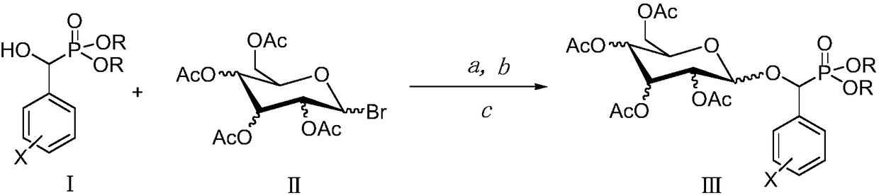 Preparation method and anti-tumor application of phosphonate glycoside derivative