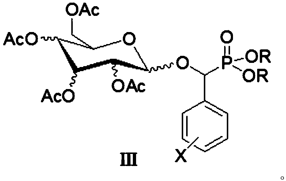 Preparation method and anti-tumor application of phosphonate glycoside derivative